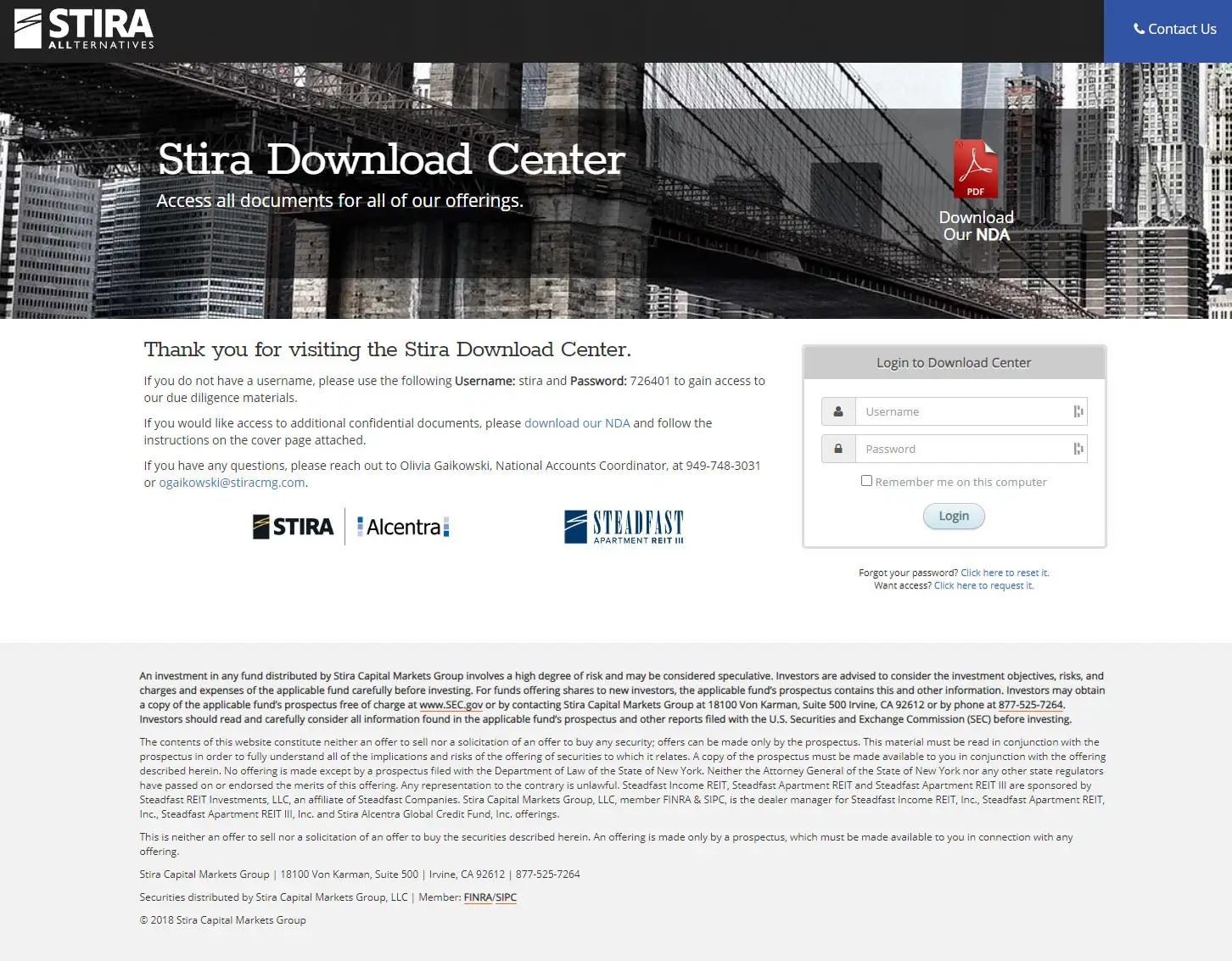 STIRA - Wordpress Website - Custom Download Center