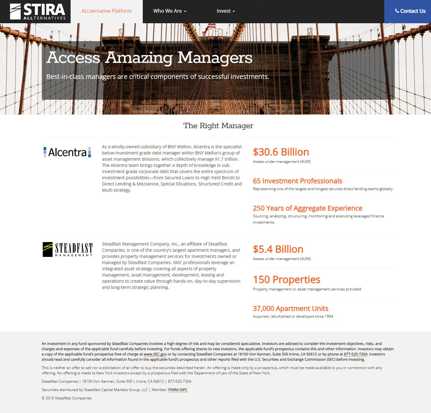 STIRA - Wordpress Website - About Page